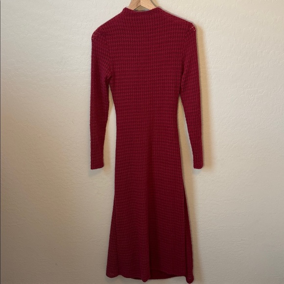 NWT Lioness Resolution Sweater Maxi Dress Burgundy Size XS - Picture 7 of 8
